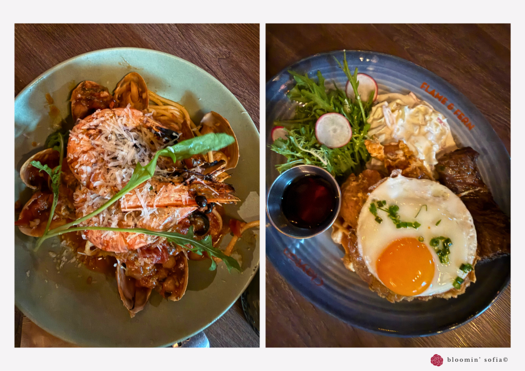 Industrial-chic brunch spot with open-fire flavours