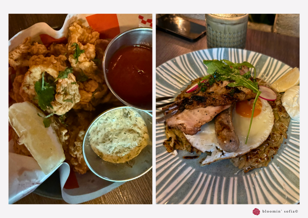 Industrial-chic brunch spot with open-fire flavours